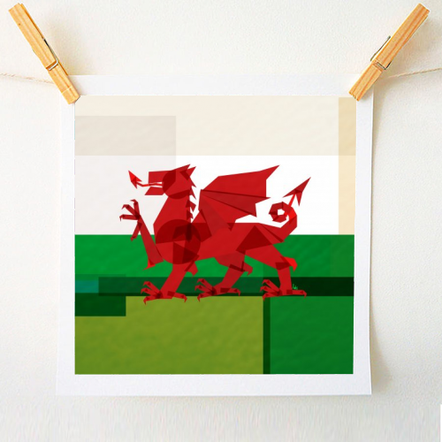 Wales - A1 - A4 art print by Fimbis