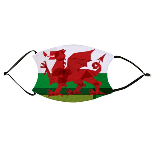 Wales - face cover mask by Fimbis
