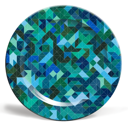 Camouflage - ceramic dinner plate by Mina & Jon Design