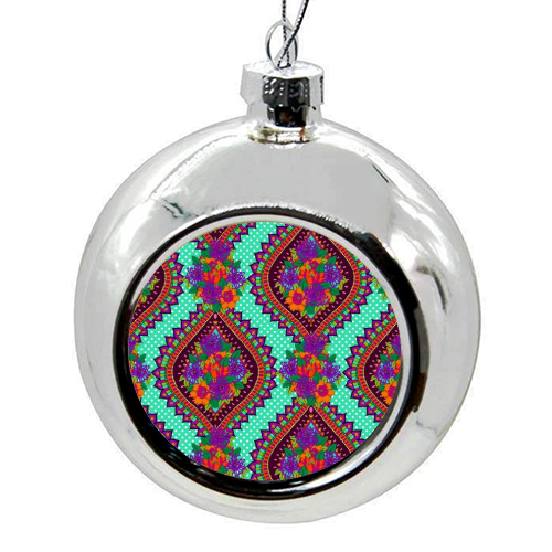 Ivy - colourful christmas bauble by Aimee St Hill