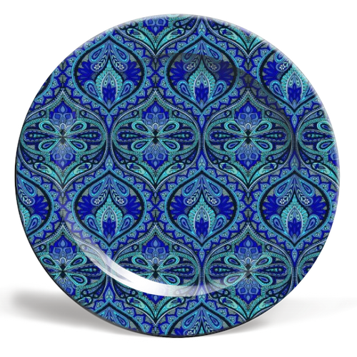 Ogee Blue - ceramic dinner plate by Aimee St Hill