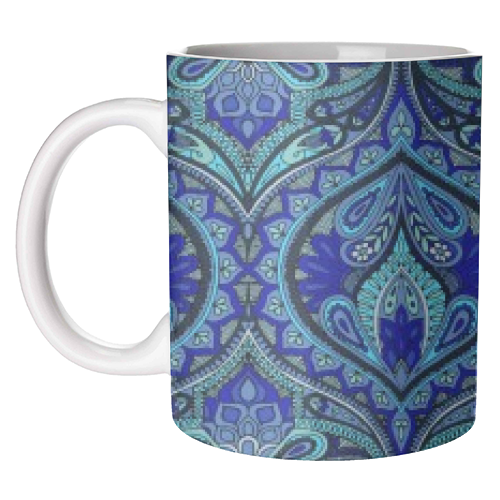 Ogee Blue - unique mug by Aimee St Hill