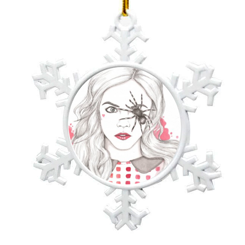 Miss Muffet - snowflake decoration by Hannah McIntyre