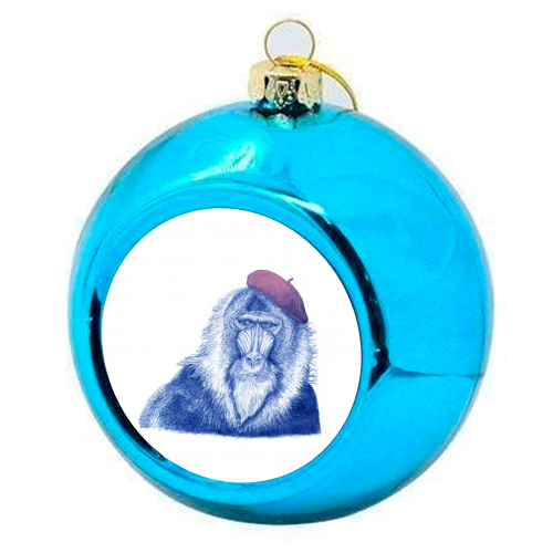 Let's do business! - colourful christmas bauble by Marie Holyhead