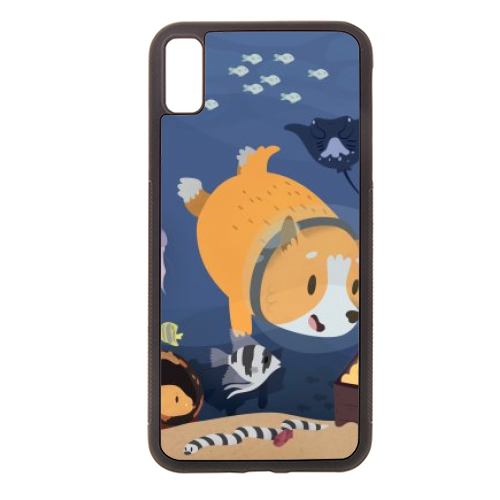 Diving For Treasure - stylish phone case by Claire Stamper