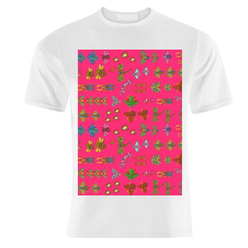 Pink Bugs - unique t shirt by Liz Bush