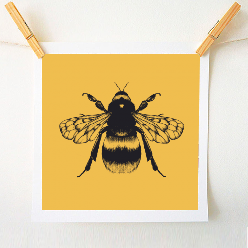 King Bee Spicy Mustard - A1 - A4 art print by Eleanor Soper