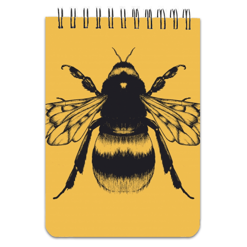 King Bee Spicy Mustard - personalised A4, A5, A6 notebook by Eleanor Soper