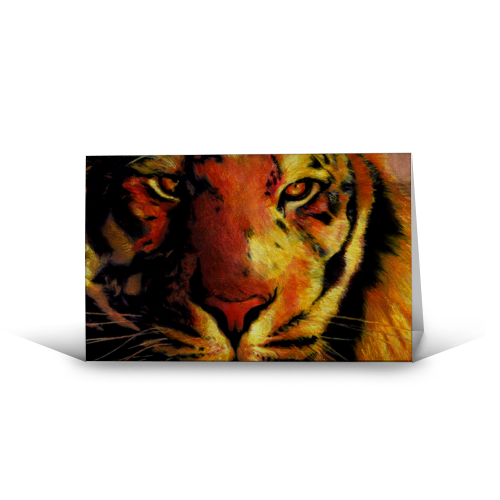 Bengal Tiger - funny greeting card by Gareth Brown