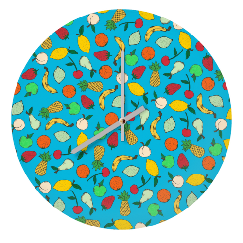 Fruit Salad - quirky wall clock by Yazmin Brooks