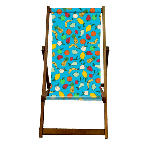 Fruit Salad - canvas deck chair by Yazmin Brooks