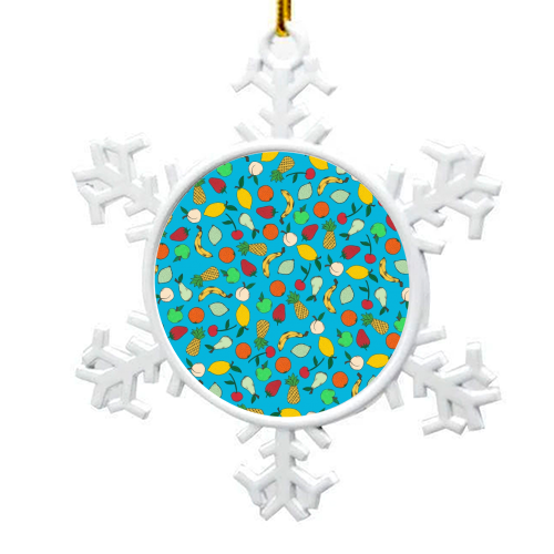Fruit Salad - snowflake decoration by Yazmin Brooks