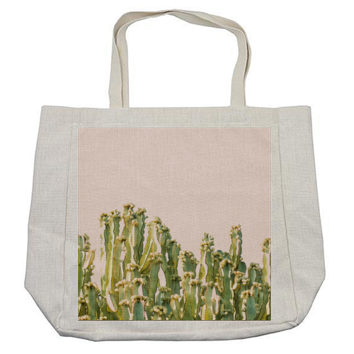 Cactus Blush - cool beach bag by Uma Prabhakar Gokhale