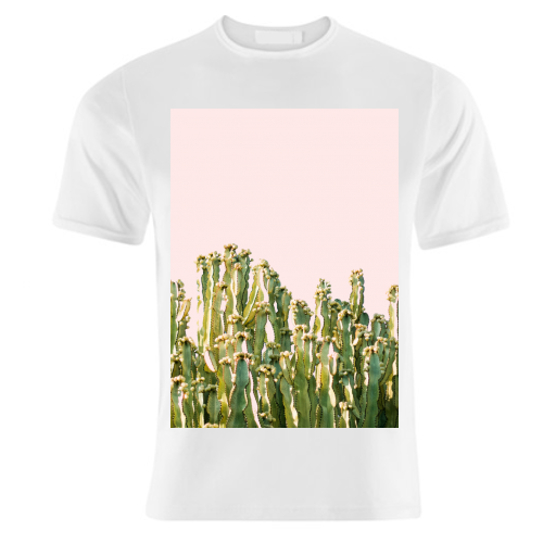 Cactus Blush - unique t shirt by Uma Prabhakar Gokhale