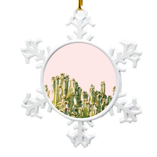 Cactus Blush - snowflake decoration by Uma Prabhakar Gokhale