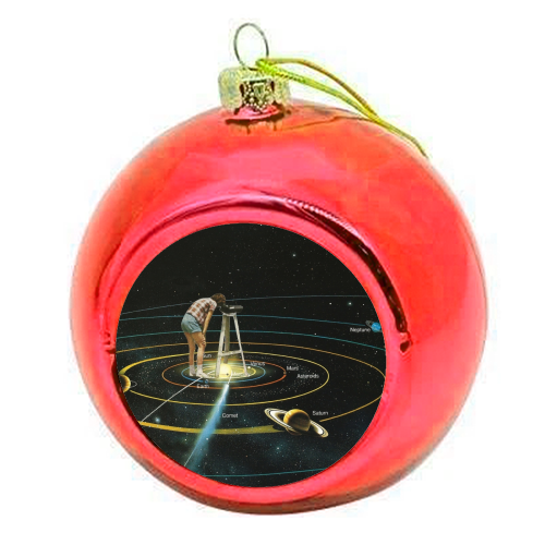 Explorer - colourful christmas bauble by Maya Land