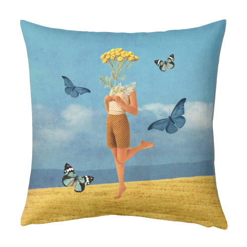 Summer vibes - designed cushion by Maya Land