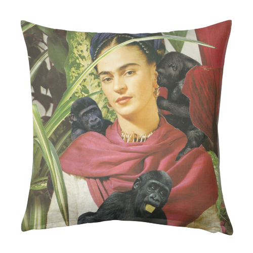 Frida with Monkeys - designed cushion by Maya Land