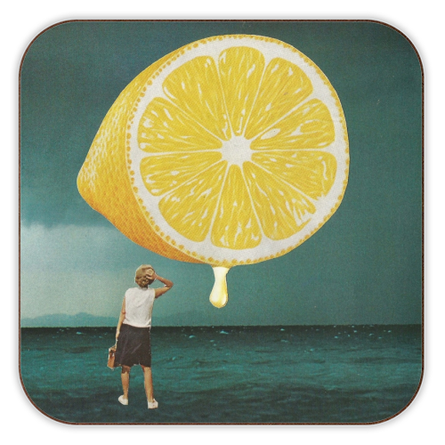 When life gives you lemons.... - personalised beer coaster by Maya Land