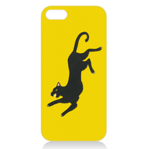 Yellow Panther - unique phone case by Yazmin Brooks