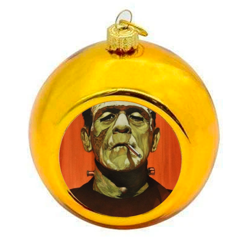 Frank - colourful christmas bauble by George Jennings