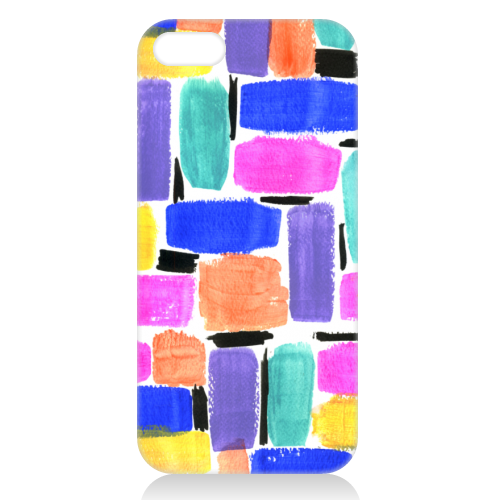 Brush art - unique phone case by Colour Pop Prints