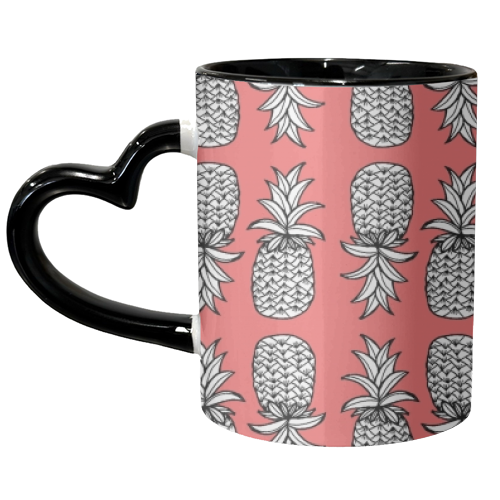 Pineapple - unique mug by Yazmin Brooks
