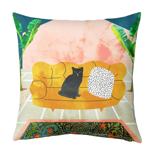 Meow - designed cushion by Uma Prabhakar Gokhale