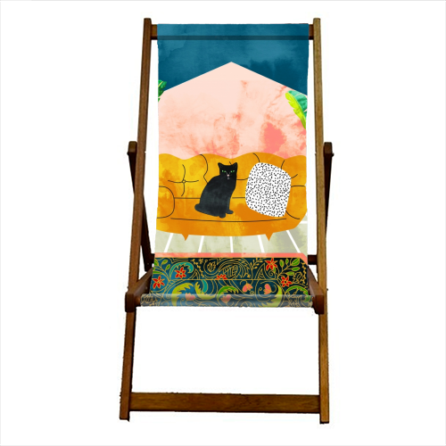 Meow - canvas deck chair by Uma Prabhakar Gokhale