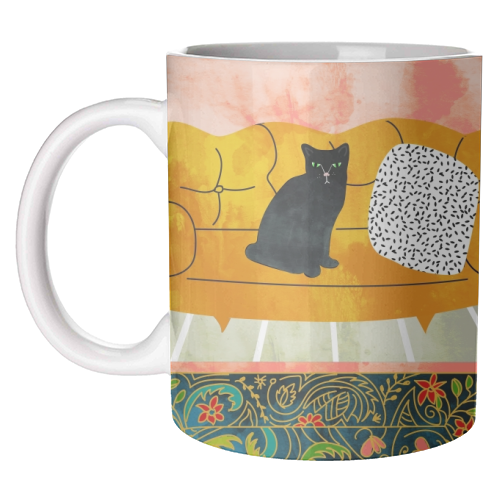 Meow - unique mug by Uma Prabhakar Gokhale