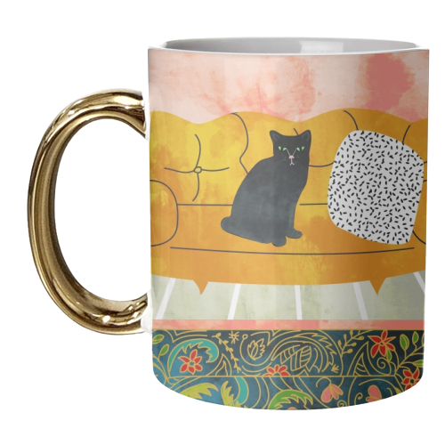 Meow - unique mug by Uma Prabhakar Gokhale