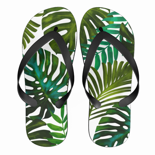 Tropical Dream V2 - funny flip flops by Uma Prabhakar Gokhale