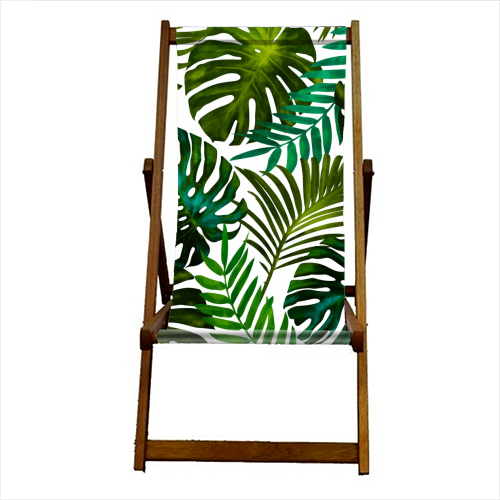 Tropical Dream V2 - canvas deck chair by Uma Prabhakar Gokhale