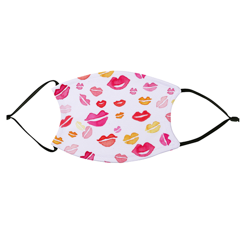 Hot lips - face cover mask by Michelle Walker