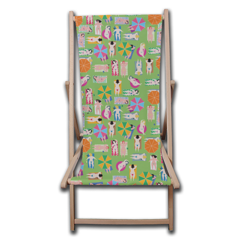 One day of summer - canvas deck chair by Fatpings_studio