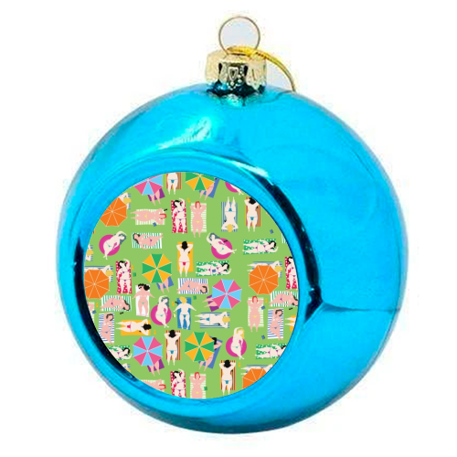 One day of summer - colourful christmas bauble by Fatpings_studio