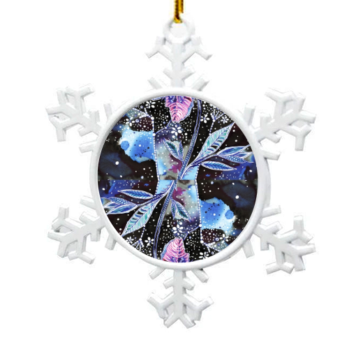 Space flower hellebore - snowflake decoration by Aleshka K
