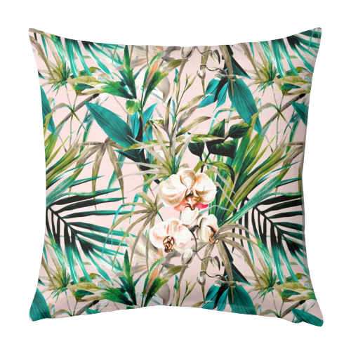 Pattern floral tropical 001 - designed cushion by MMarta BC