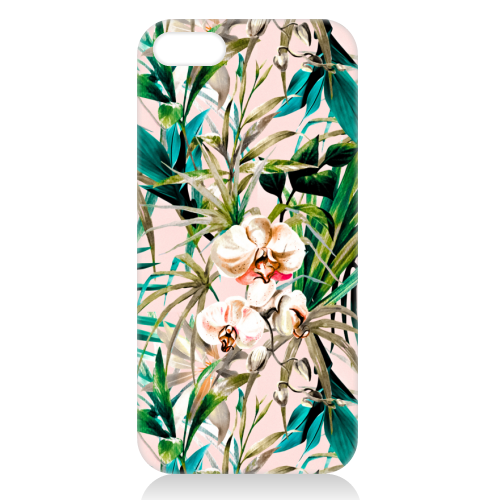 Pattern floral tropical 001 - unique phone case by MMarta BC