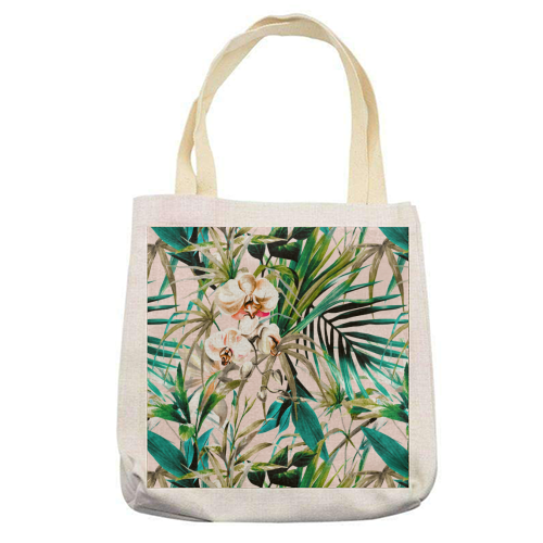 Pattern floral tropical 001 - printed tote bag by MMarta BC