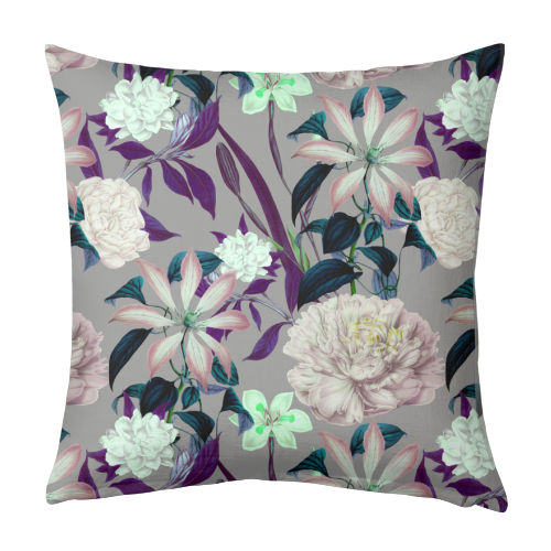 Flowery vintage pattern 01 - designed cushion by MMarta BC
